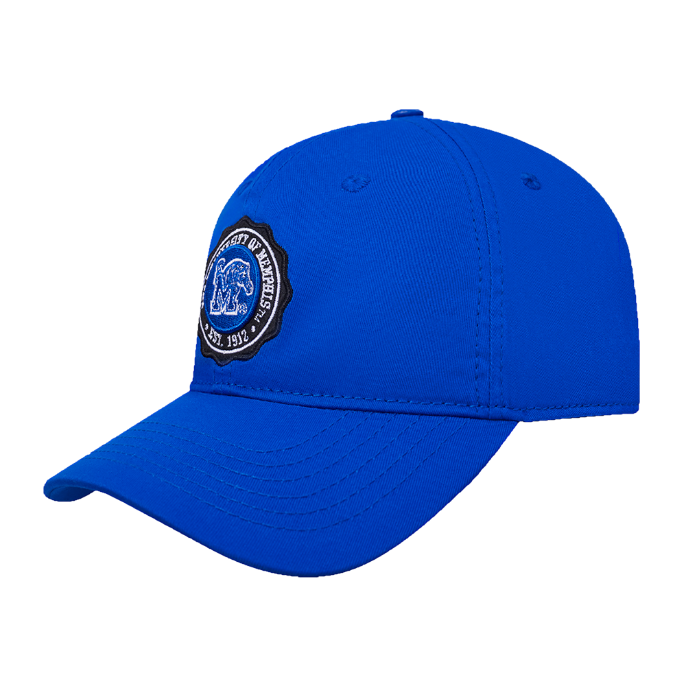 COLLEGE UNIVERSITY OF MEMPHIS CREST EMBLEM MEN'S DAD HAT (ROYAL BLUE)