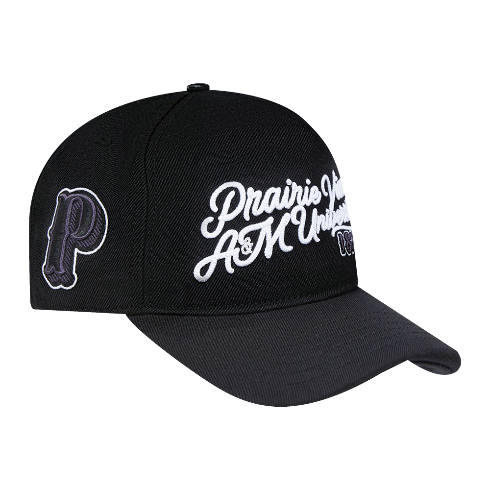 COLLEGE PRAIRIE VIEW A&M UNIVERSITY VINTAGE VARSITY PINCHFRONT SNAPB (BLACK)