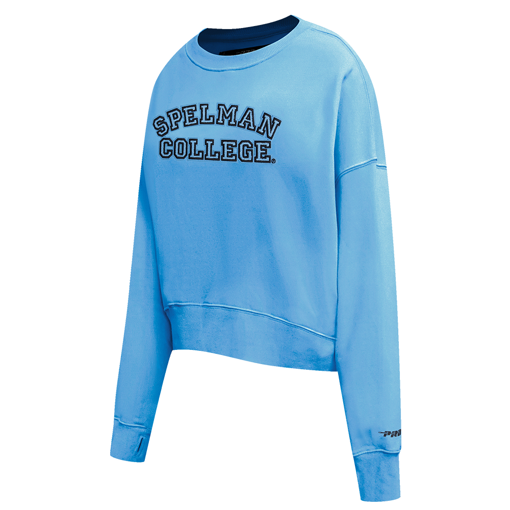 SPELMAN COLLEGE CLASSIC FLEECE CREWNECK (UNIVERSITY BLUE)