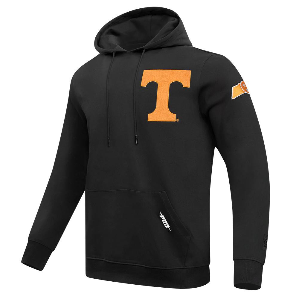 UNIVERSITY OF TENNESSEE CLASSIC DOUBLE KNIT PULLOVER HOODIE (BLACK)