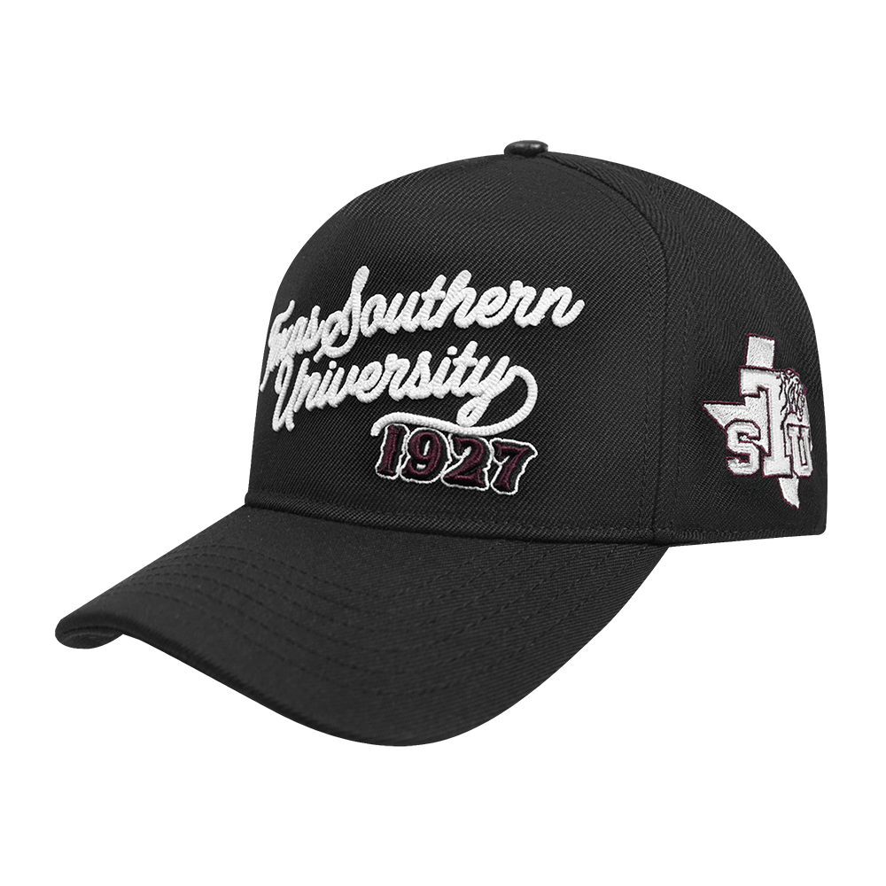 COLLEGE TEXAS SOUTHERN UNIVERSITY VINTAGE VARSITY PINCHFRONT SNAPBAC (BLACK)