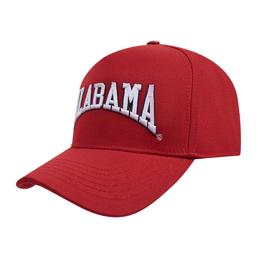 COLLEGE UNIVERSITY OF ALABAMA CREST EMBLEM MEN'S PINCH FRONT STRAPBACK H (CARDINAL RED)