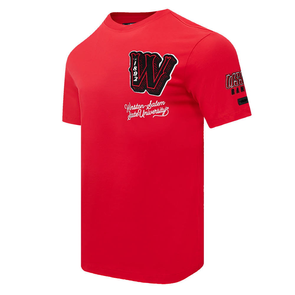 COLLEGE WINSTON-SALEM STATE UNIVERSITY VINTAGE VARSITY MEN'S SJ TEE (RED)