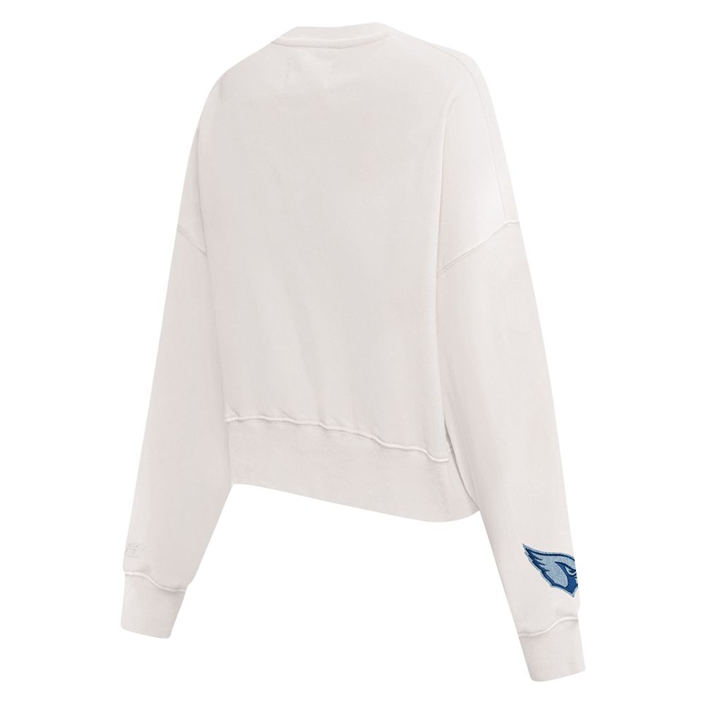 NFL ARIZONA CARDINALS VARSITY BLUES WOMEN'S FLC CREWNECK (LINEN)