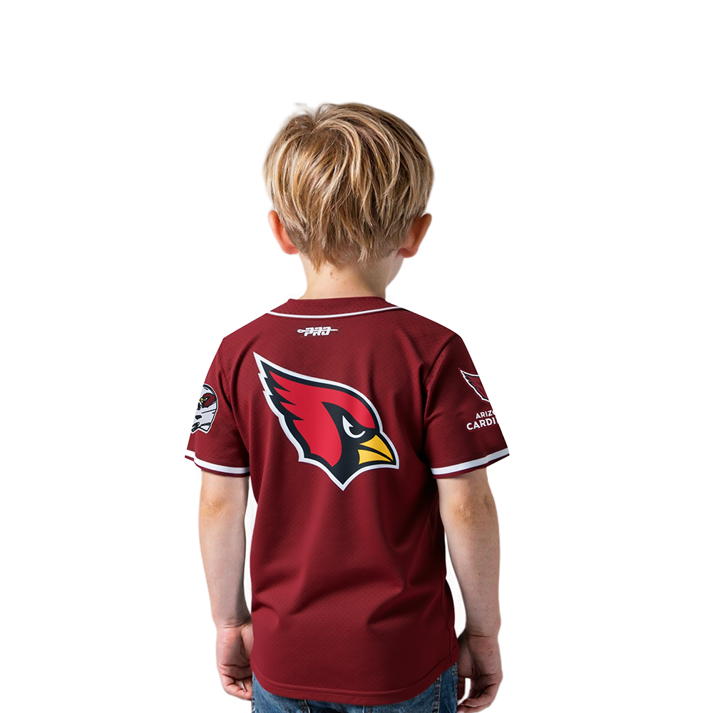 NFL ARIZONA CARDINALS CLASSIC TODDLER BOY'S MESH BUTTON DOWN SHIRT (CARDINAL RED)