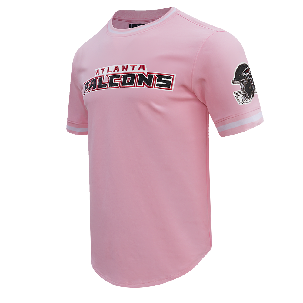 NFL ATLANTA  FALCONS CLASSIC CHENILLE DOUBLE KNIT TEE (PINK)