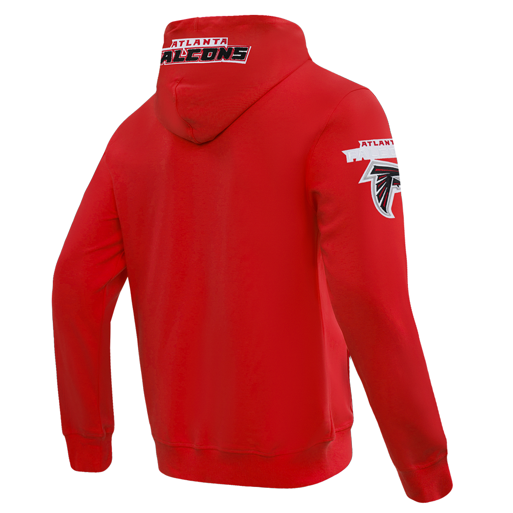 NFL ATLANTA FALCONS CLASSIC CHENILLE ZIP HOODIE (RED)