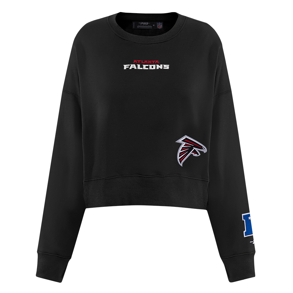 NFL ATLANTA FALCONS WINGSPAN WOMEN'S FLC CREWNECK (BLACK)