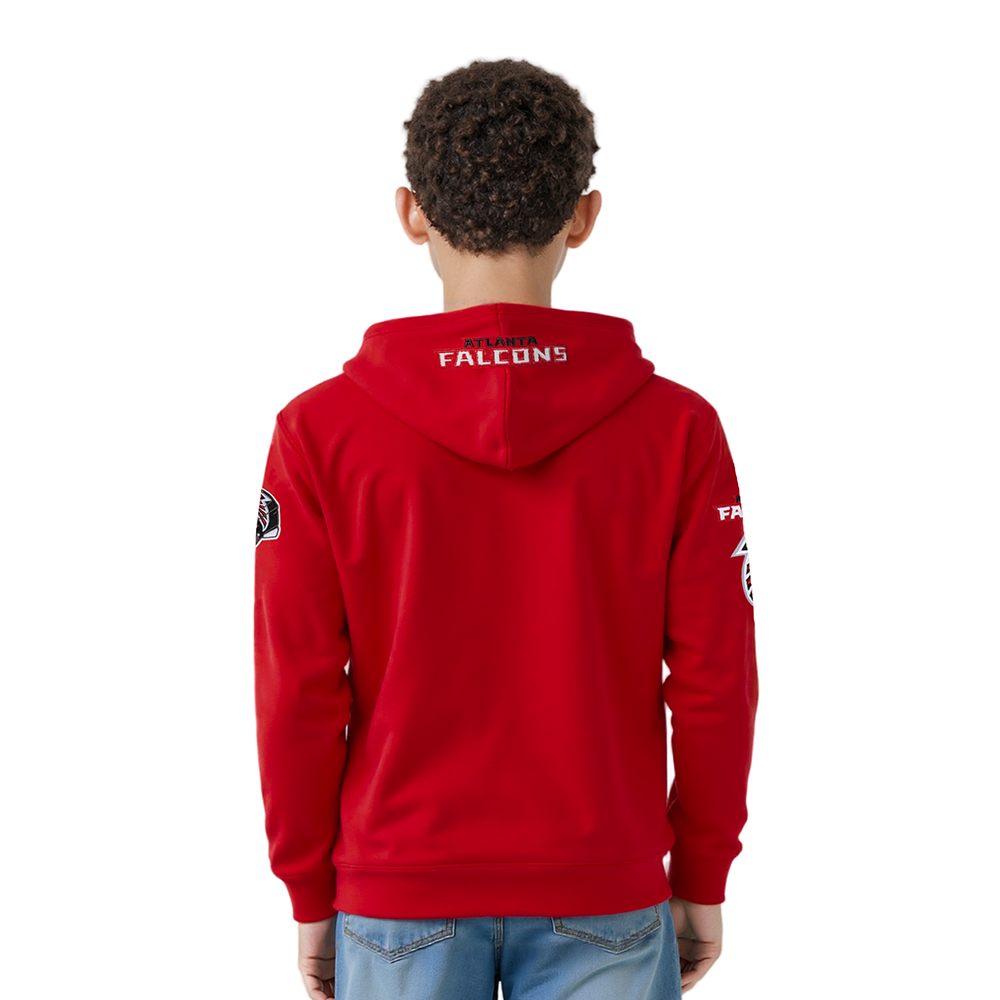 NFL ATLANTA FALCONS CLASSIC LITTLE BOY'S FLC PO HOODIE (RED)