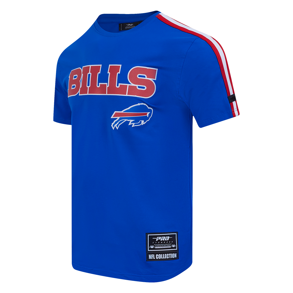 NFL BUFFALO BILLS CLASSIC MESH SJ STRIPED TEE (ROYAL BLUE/RED)