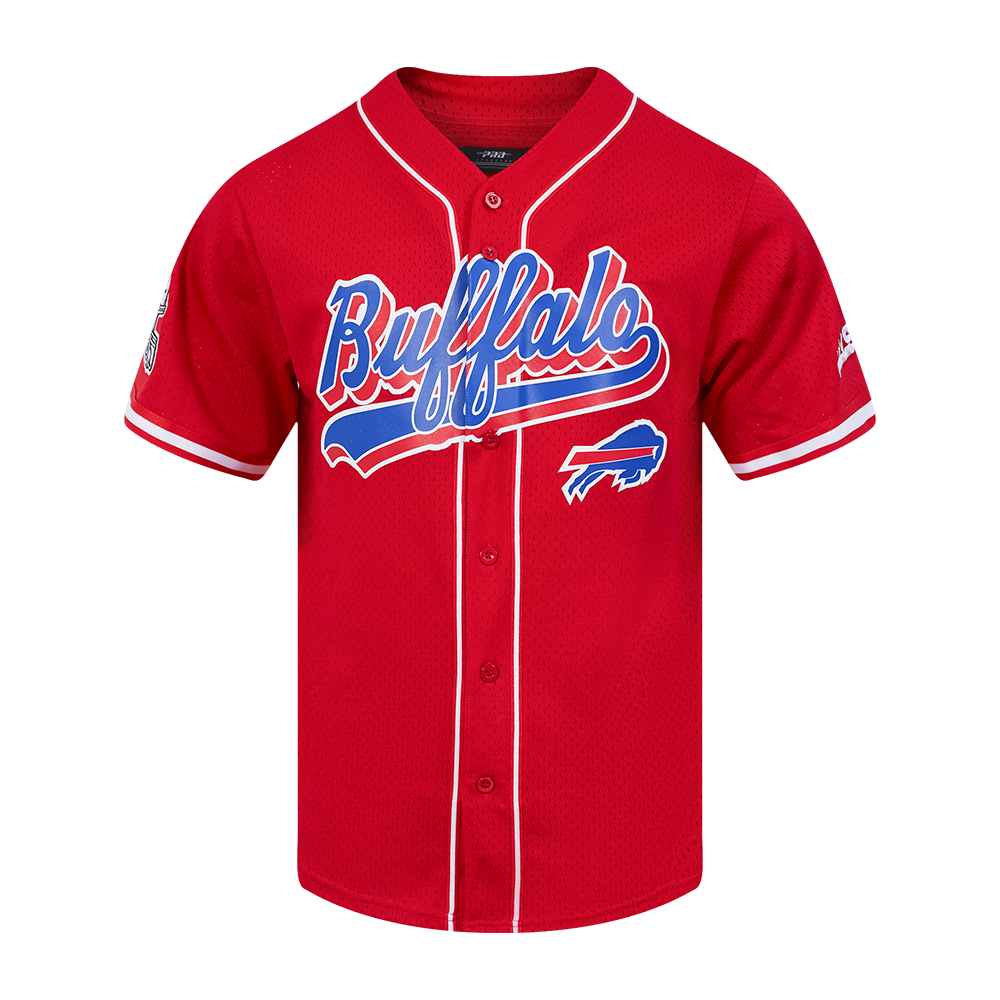 NFL BUFFALO BILLS SCRIPT TAIL MEN'S RIB WOOL VARSITY (RED/WHITE)