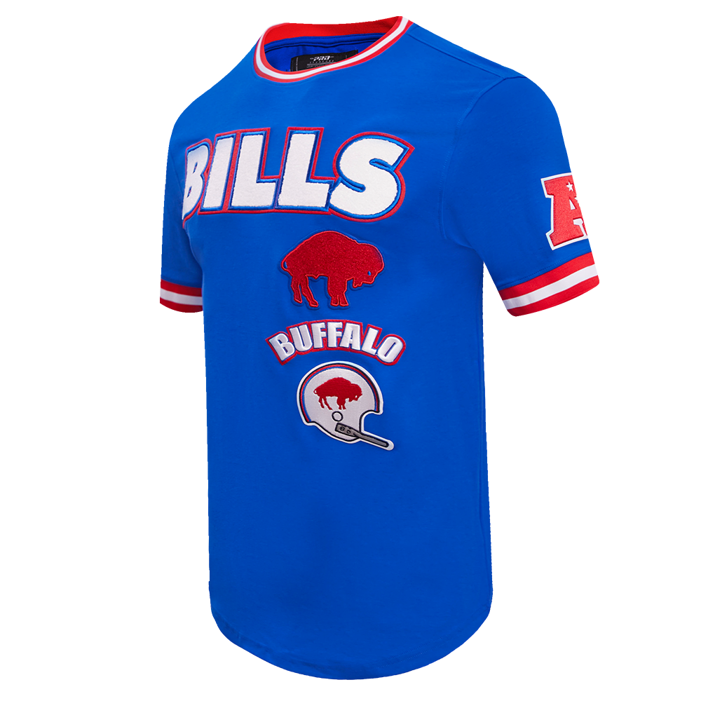 NFL BUFFALO BILLS RETRO CLASSIC MEN S TEE ROYAL BLUE RED Pro Standard