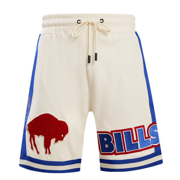 BUFFALO BILLS RETRO CLASSIC FLC CROPPED PO HOODIE (EGGSHELL/ROYAL