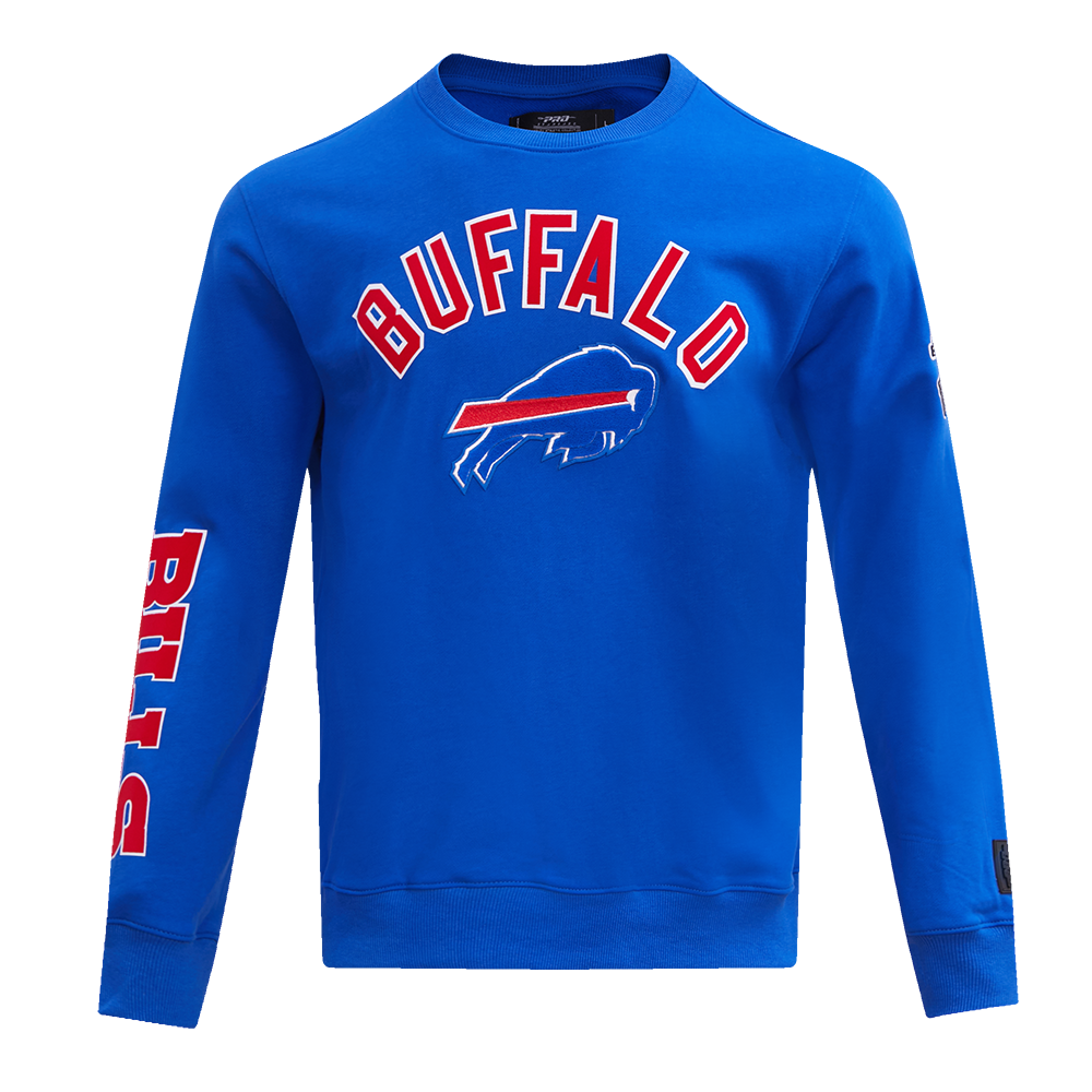 NFL BUFFALO BILLS CLASSIC BRISTLE MEN'S CREWNECK (ROYAL BLUE)