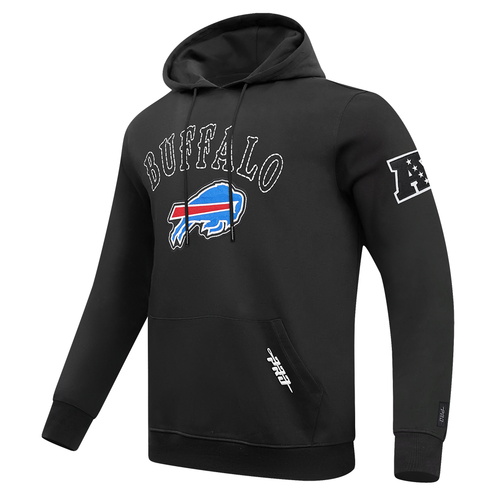 NFL BUFFALO BILLS REBEL ATHLETICS MEN'S FLC PO HOODIE (BLACK)