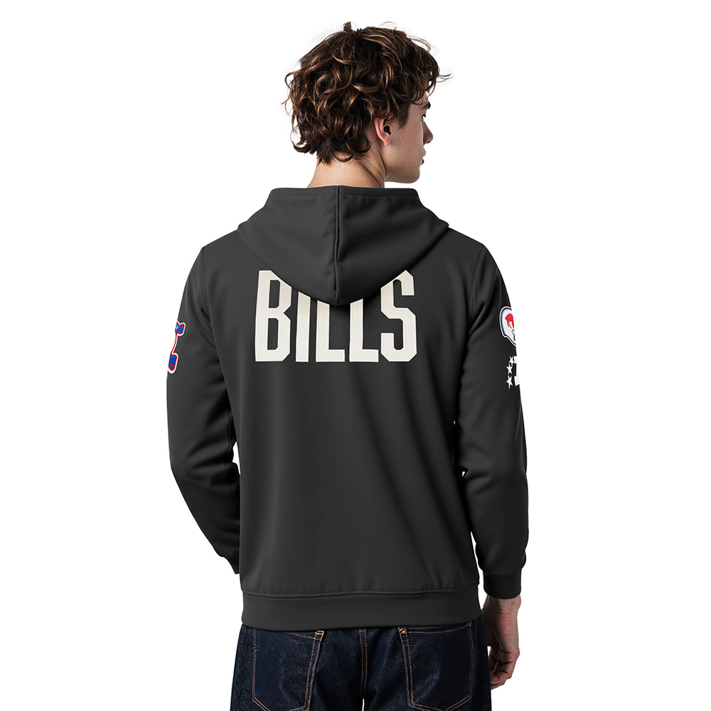 NFL BUFFALO BILLS MODERN ORIGINALS MEN'S FLC PO HOODIE (BLACK)