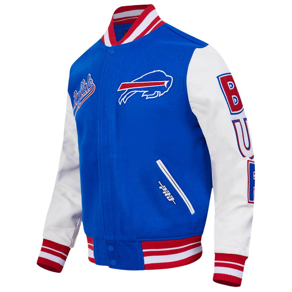 NFL BUFFALO BILLS SCRIPT TAIL MEN'S RIB WOOL VARSITY (RED/WHITE)