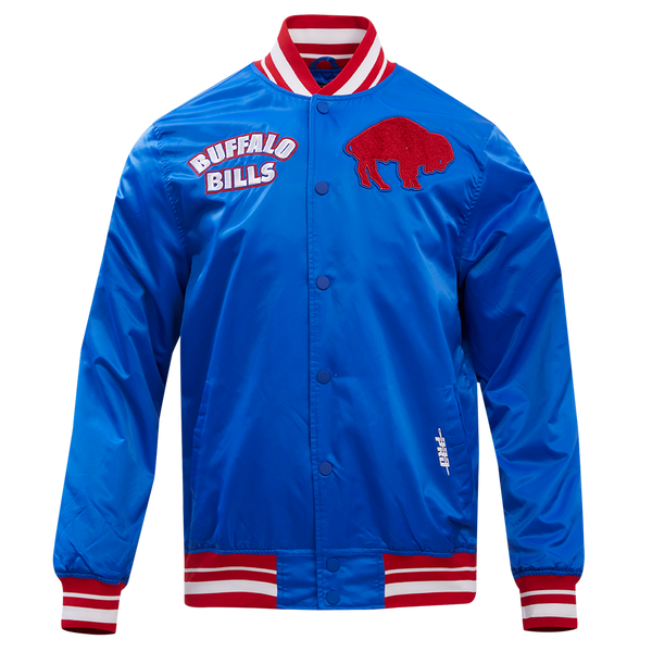 BUFFALO BILLS RETRO CLASSIC RIB SATIN JACKET (EGGSHELL/ ROYAL BLUE) – Pro  Standard