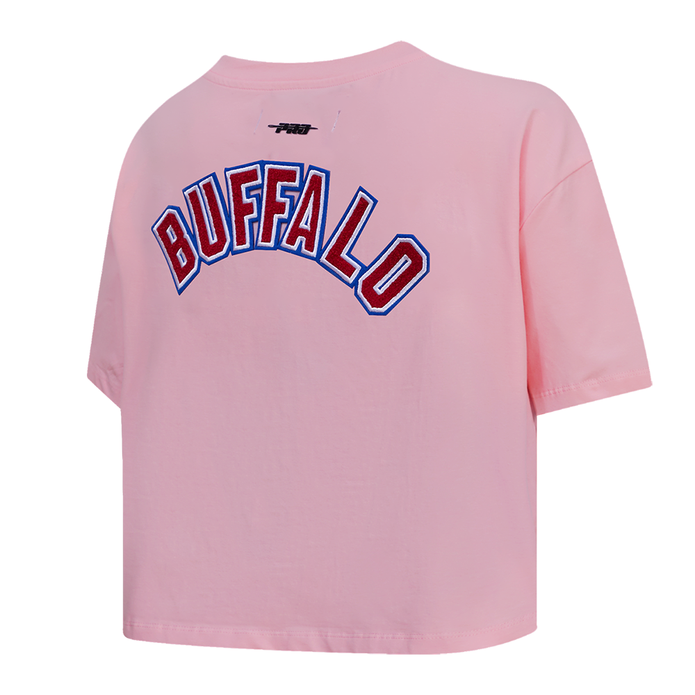 NFL BUFFLO BILLS CLASSIC WOMEN S BOXY TEE PINK Pro Standard
