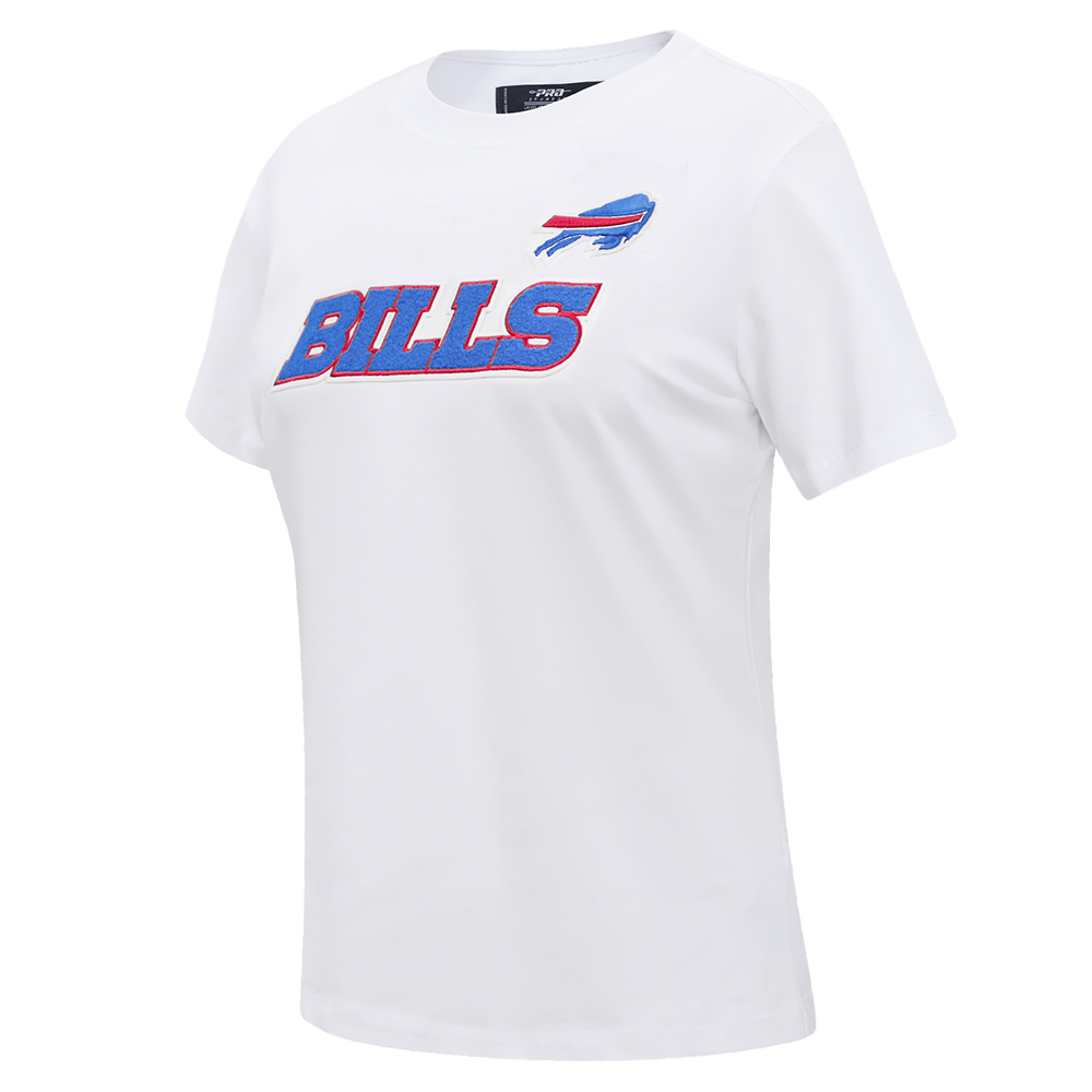 NFL BUFFALO BILLS CLASSIC SINGLE JERSEY SLIM FIT TEE (WHITE)