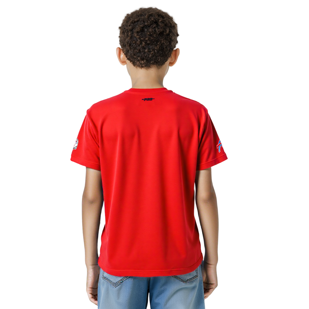 NFL BUFFALO BILLS CLASSIC SINGLE JERSEY BIG BOYS SINGLE JERSEY TEE (RED)