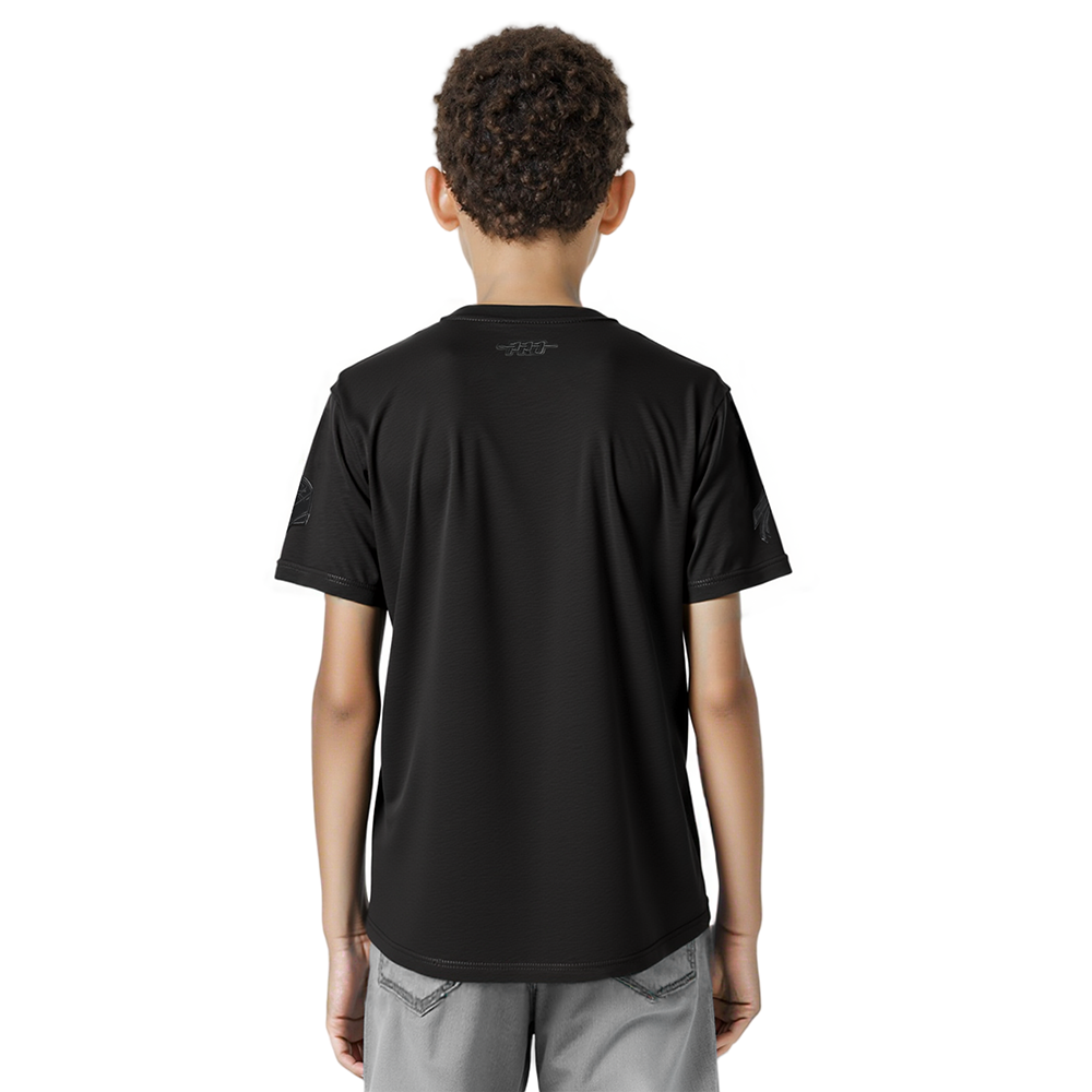 NFL BUFFALO BILLS TRIPLE BLACK BIG BOYS SINGLE JERSEY TEE (BLACK)