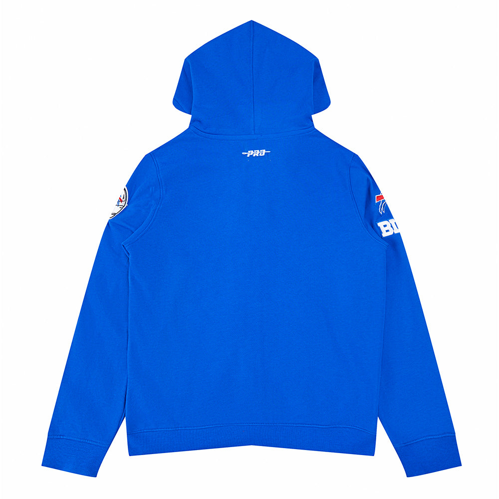 NFL BUFFALO BILLS CLASSIC BIG BOY'S FLC FZ PO HOODIE (ROYAL BLUE)