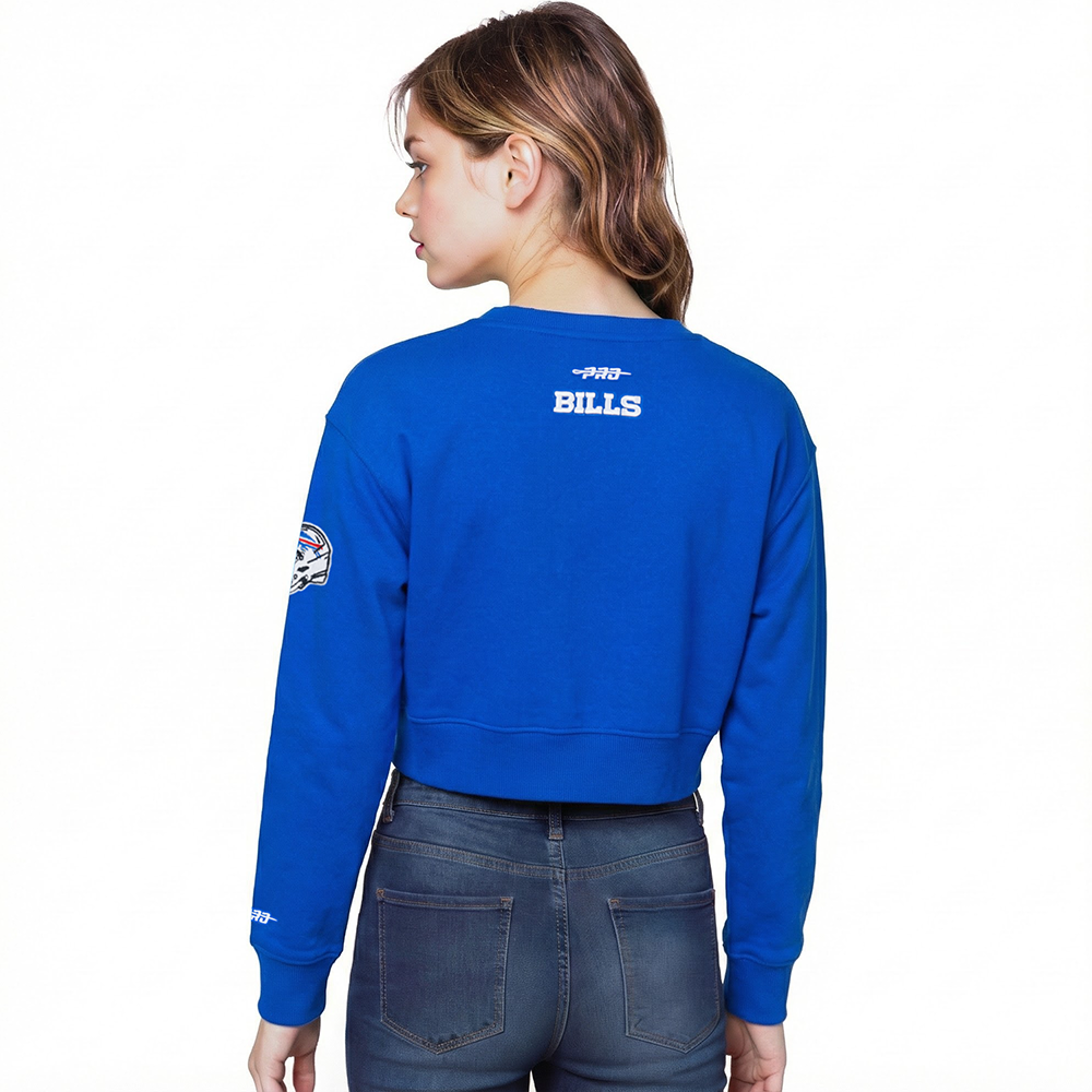 NFL BUFFALO BILLS CLASSIC BIG GIRL'S FLC CREWNECK (ROYAL BLUE)