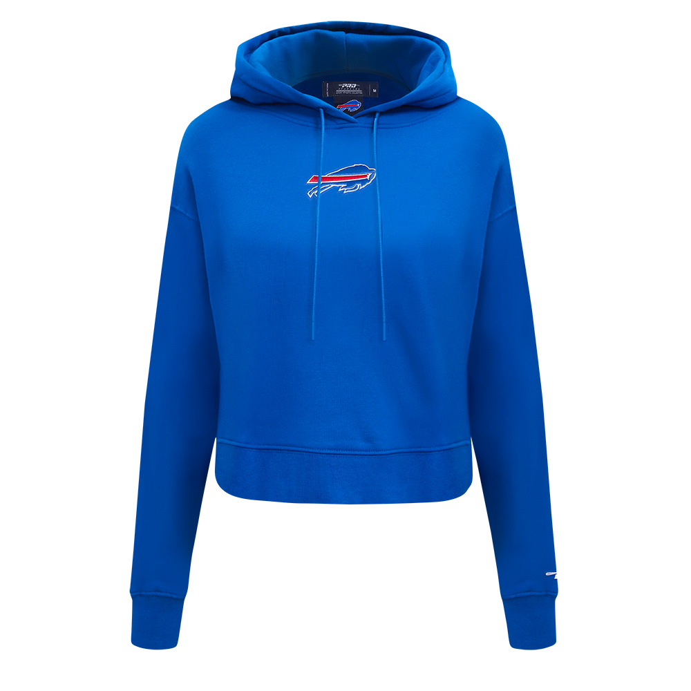 NFL BUFFALO BILLS WINGSPAN WOMEN'S FLC CROPPED PO HOODIE (TAUPE)