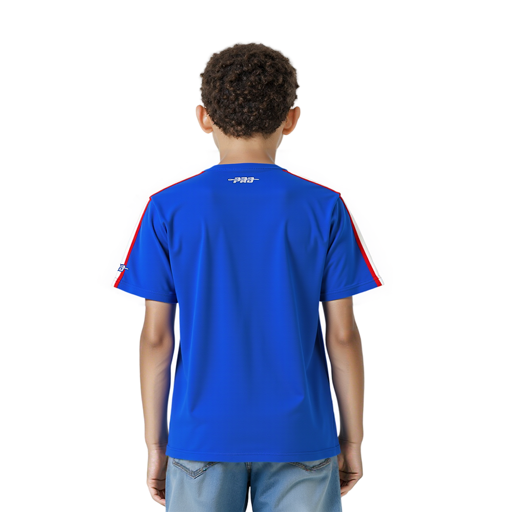 NFL BUFFALO BILLS RETRO CLASSIC LITTLE BOYS SHORT SLEEVE TAPING TEE (ROYAL BLUE/RED)
