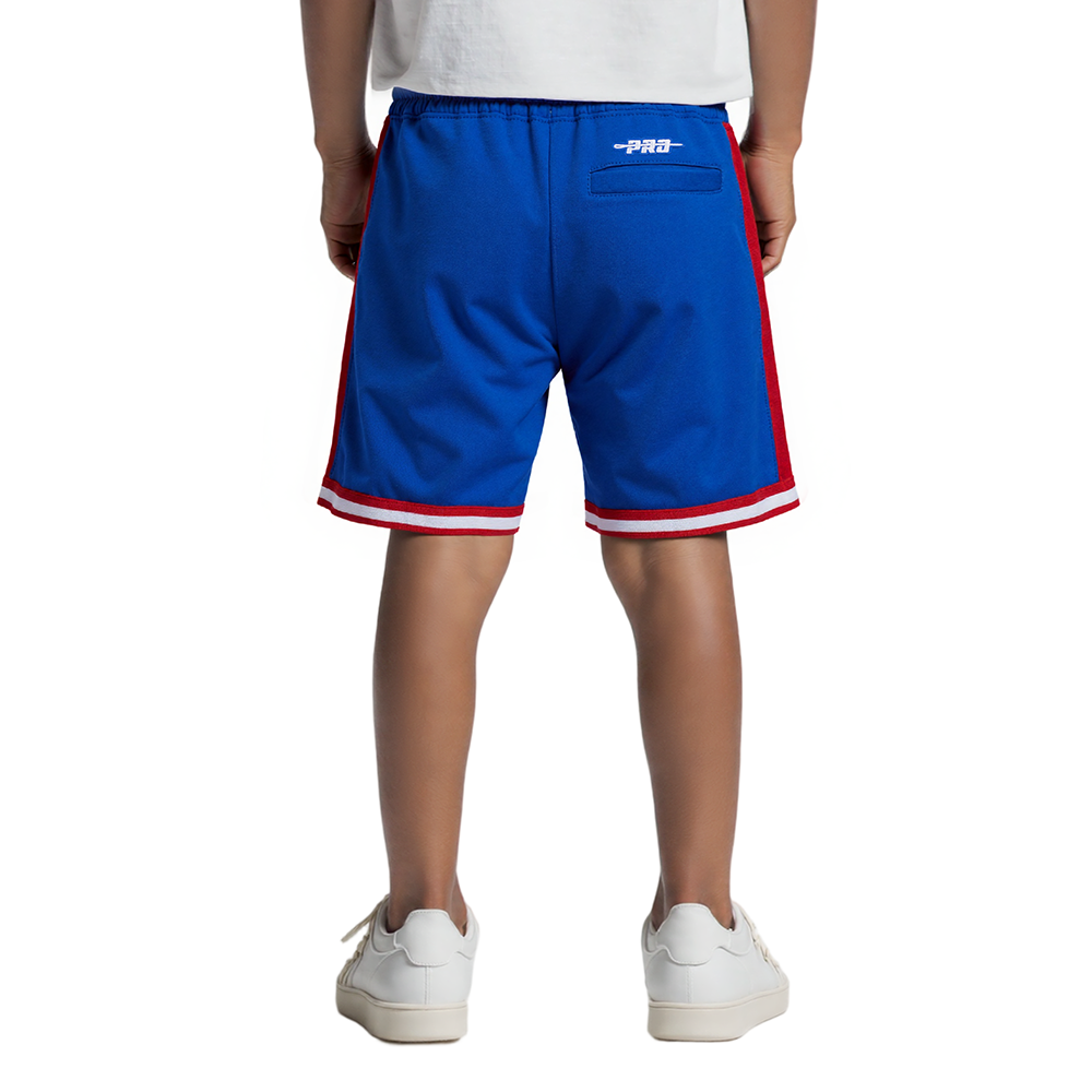 NFL BUFFALO BILLS CLASSIC LITTLE BOYS FLEECE 2.0 SHORT (ROYAL BLUE/RED)