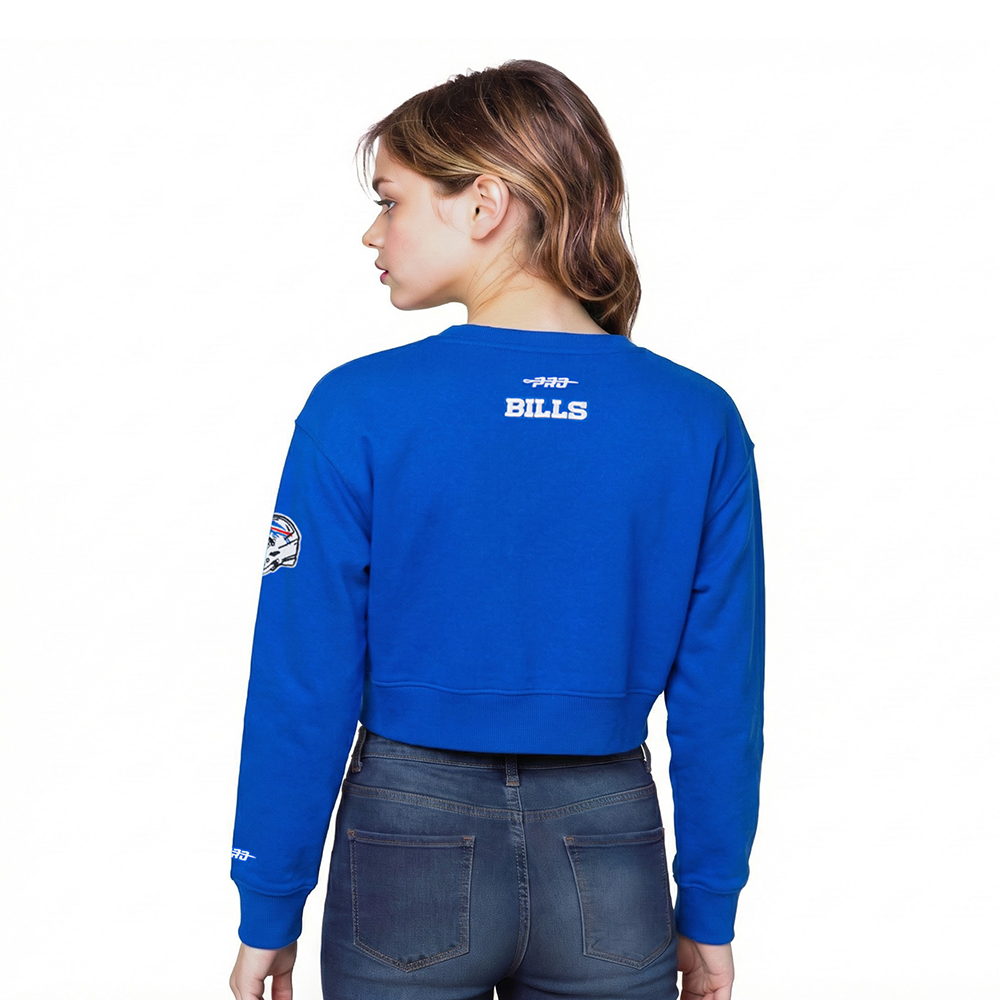 NFL BUFFALO BILLS CLASSIC LITTLE GIRL'S FLC CREWNECK (ROYAL BLUE)