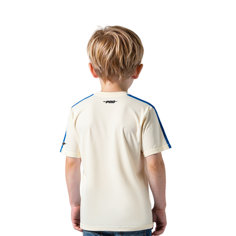 NFL BUFFALO BILLS RETRO CLASSIC TODDLER BOYS SHORT SLEEVE TAPING TEE(EGGSHELL/ROYAL BLUE)