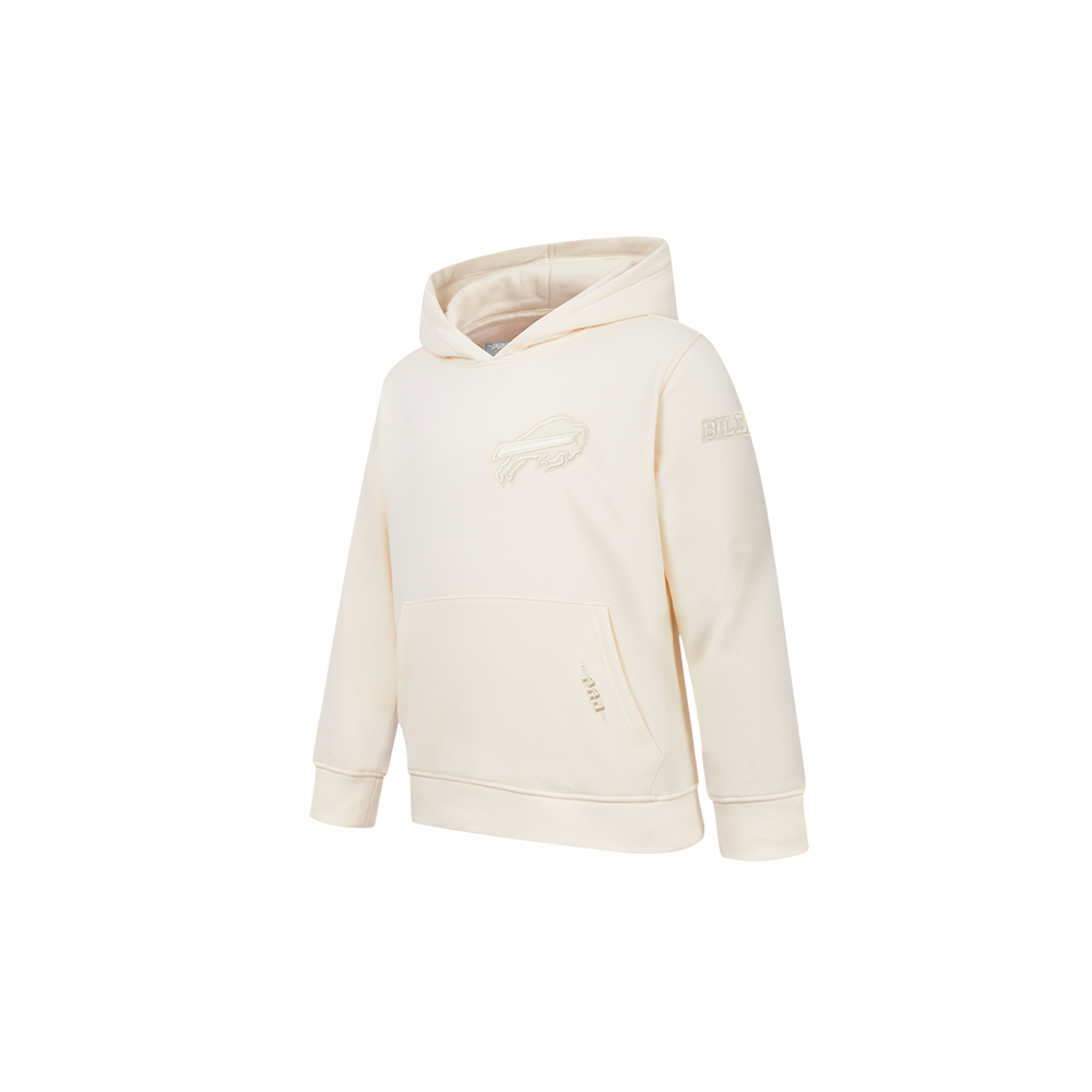 NFL BUFFALO BILLS NEUTRAL TODDLER BOYS FLEECE PULLOVER HOODIE (EGGSHELL)