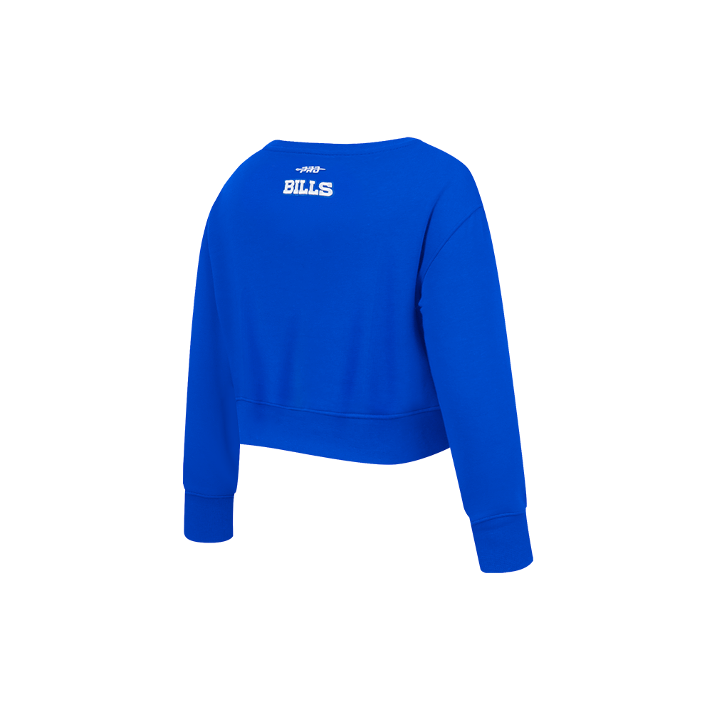 NFL BUFFALO BILLS CLASSIC TODDLER GIRL'S FLC CREWNECK (ROYAL BLUE)