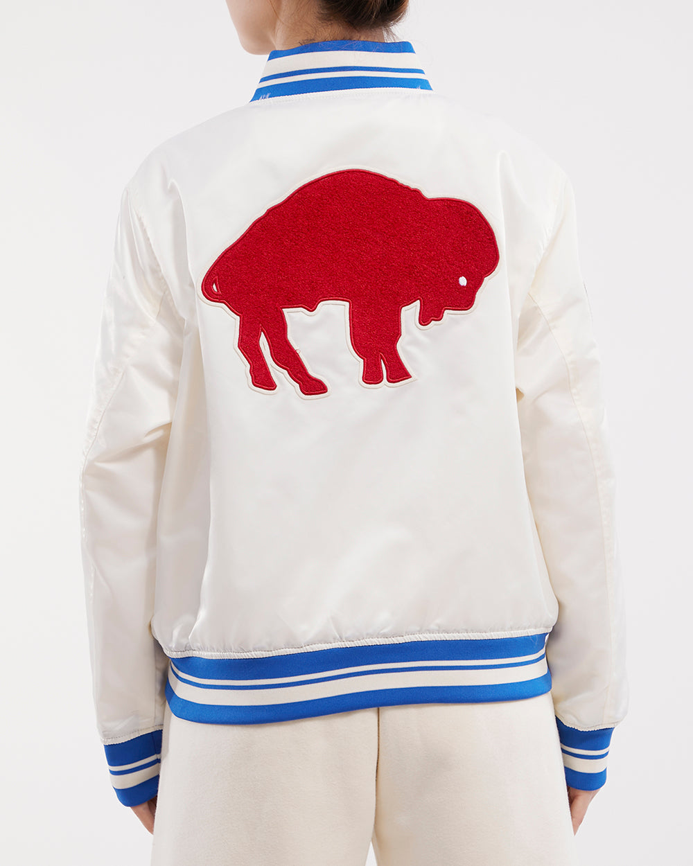 BUFFALO BILLS RETRO CLASSIC RIB WOOL VARSITY JACKET (ROYAL BLUE/RED) – Pro  Standard