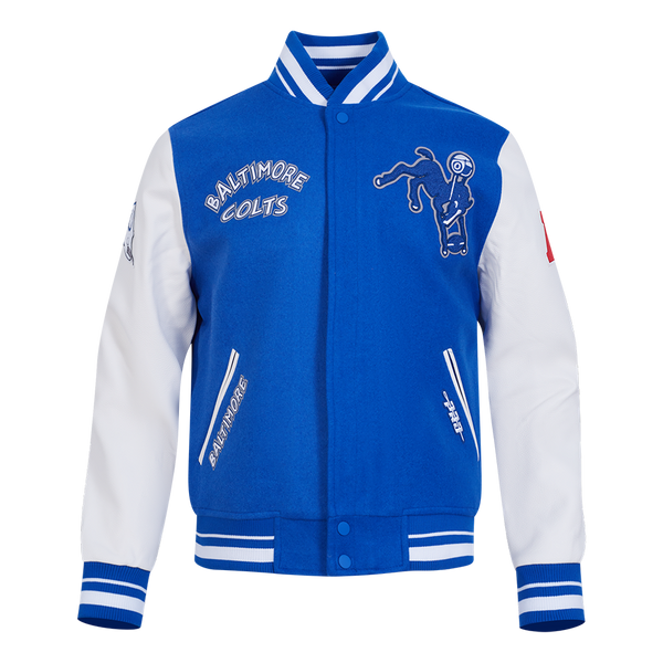 NFL BALTIMORE COLTS RETRO CLASSIC MEN'S RIB WOOL VARSITY JACKET