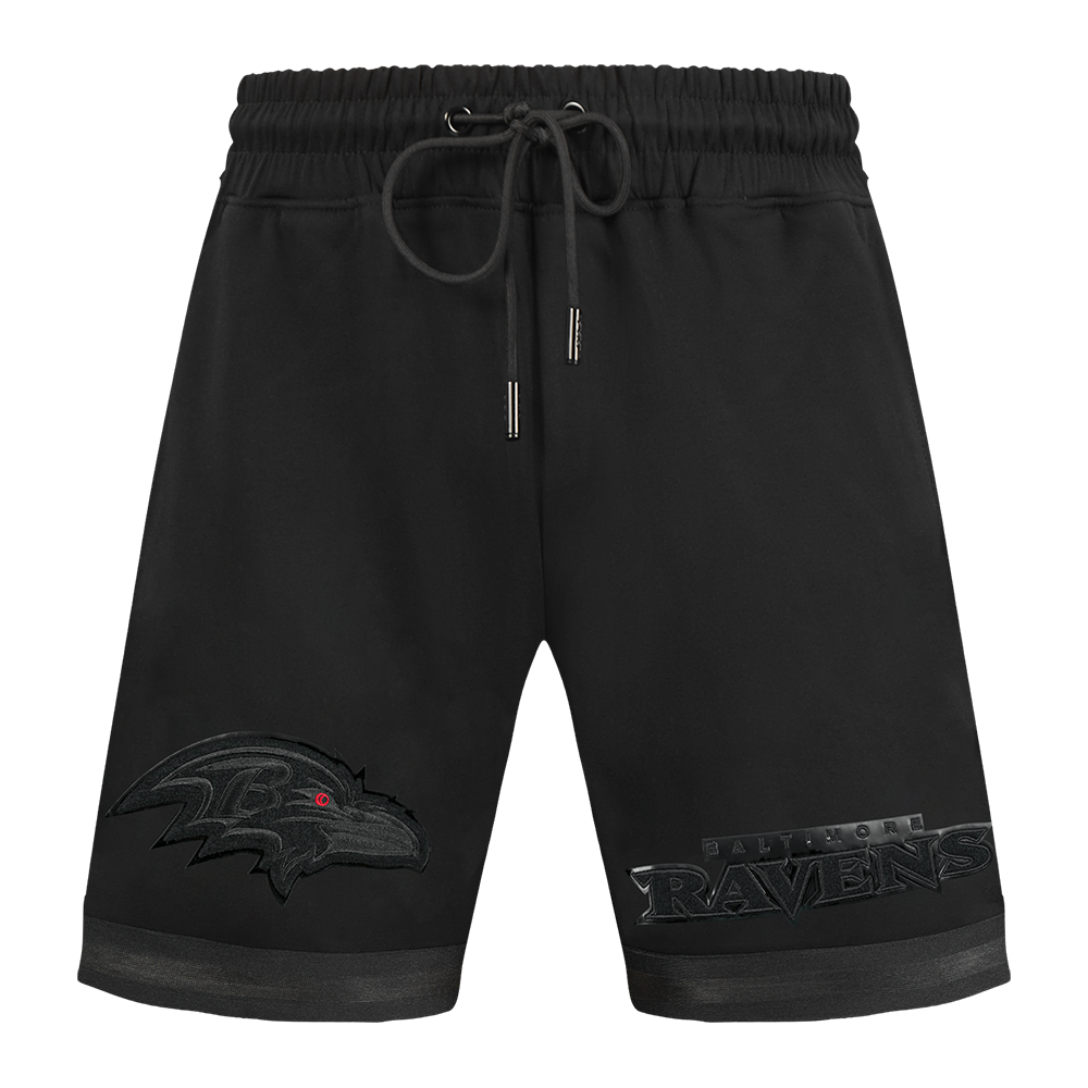 NFL BALTIMORE RAVENS TRIPLE BLACK LOGO PRO TEAM SHORT (TRIPLE BLACK)