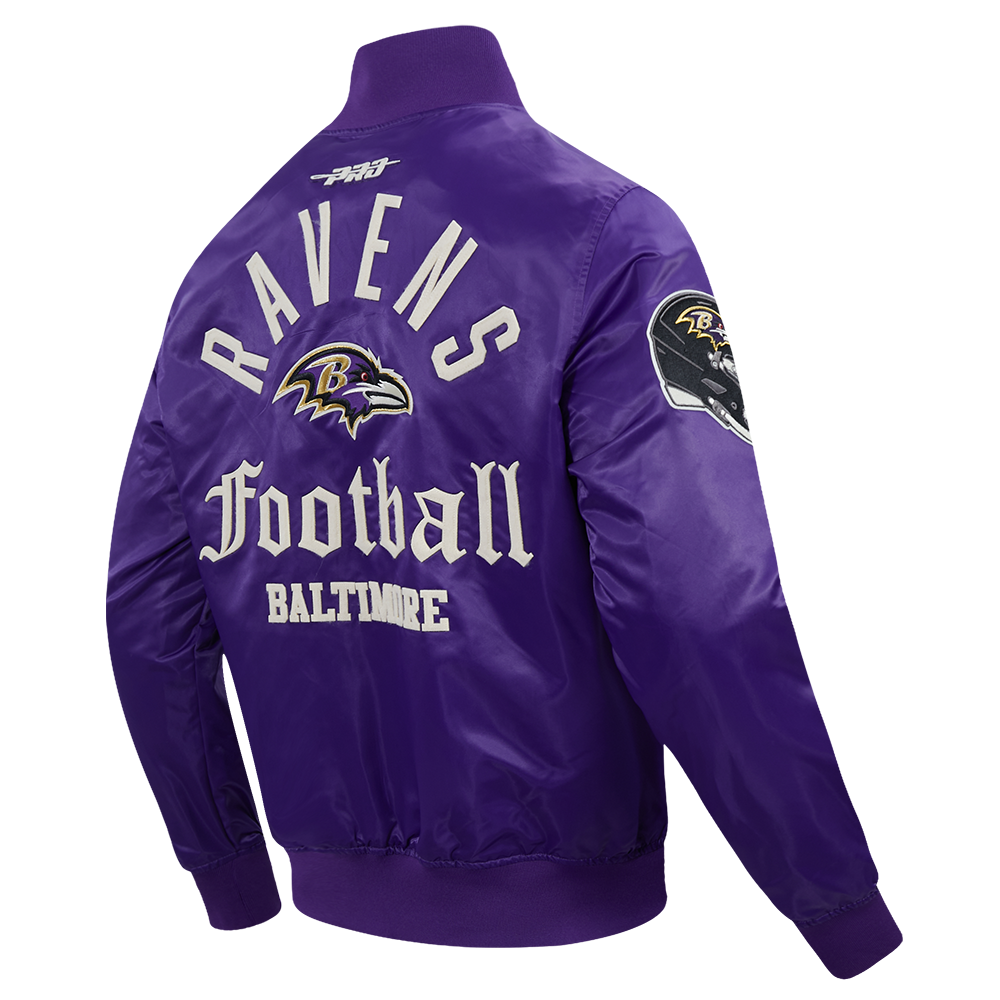 NFL BALTIMORE RAVENS MODERN ORIGINALS MEN'S SATIN JACKET (Purple)