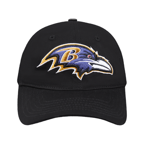 NFL BALTIMORE RAVENS FAST LANE LOGO DAD HAT BLACK Pro Standard