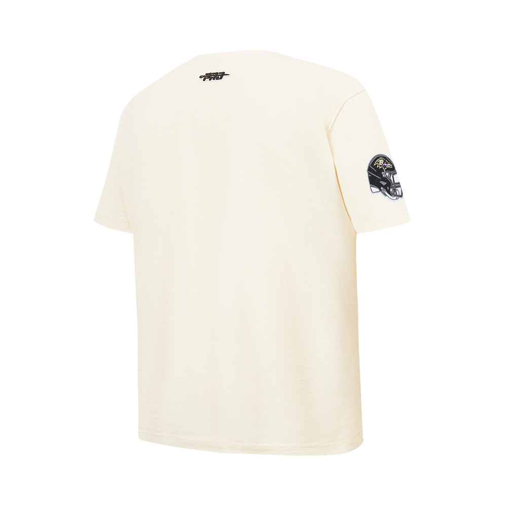 NFL BALTIMORE RAVENS RETRO CLASSIC BIG BOY'S SS TEE (EGGSHELL)