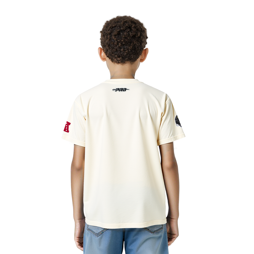 NFL BALTIMORE RAVENS RETRO CLASSIC LITTLE BOY'S SS TEE (EGGSHELL)