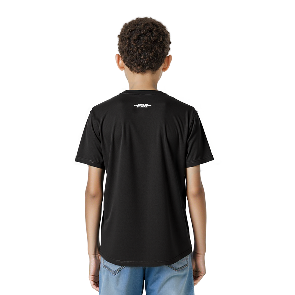 NFL BALTIMORE RAVENS RETRO CLASSIC LITTLE BOYS SHORT SLEEVE TAPING TEE (BLACK)