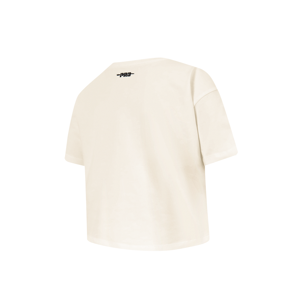 NFL BALTIMORE RAVENS RETRO CLASSIC LITTLE GIRL'S SS BOXY TEE (EGGSHELL)