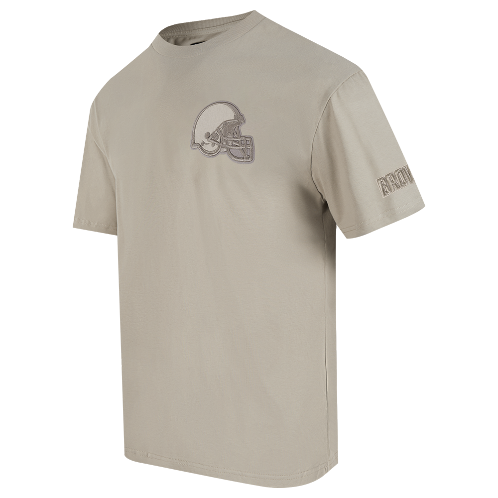 NFL CLEVELAND BROWNS NEUTRAL MEN'S CJ DROP SHOULDER TEE (TAUPE)