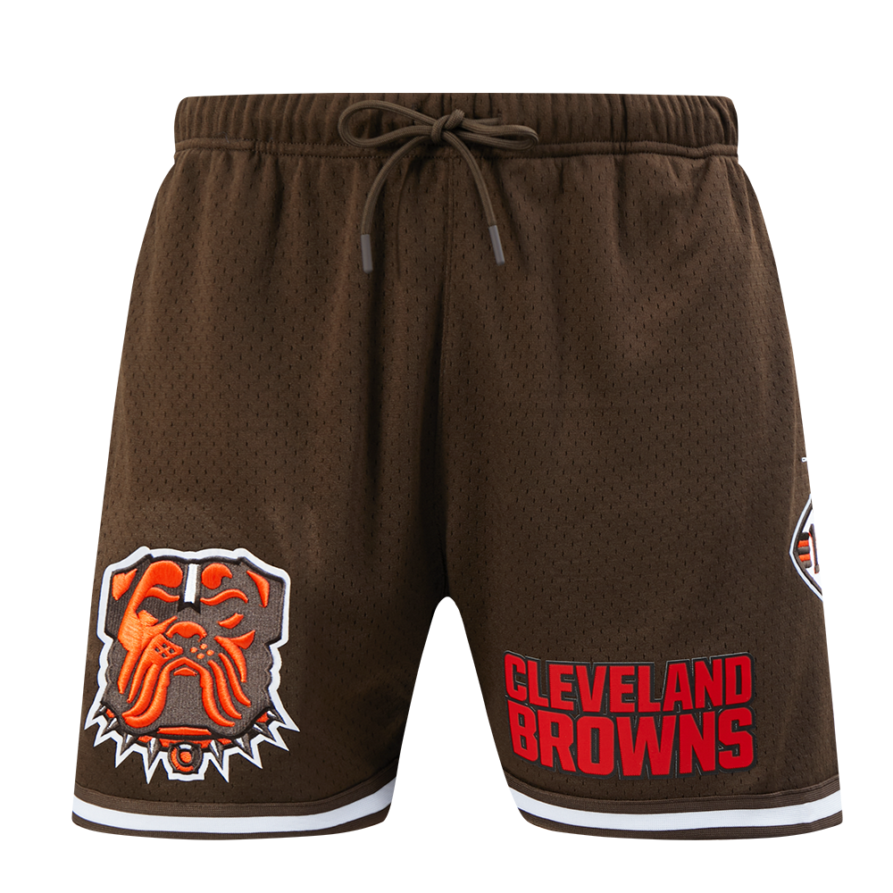 NFL CLEVELAND BROWNS MESH MEN'S MESH BASKETBALL SHORT (BROWN)