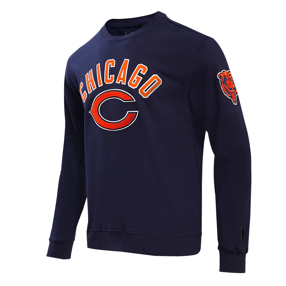 NFL CHICAGO BEARS CLASSIC BRISTLE MEN'S CREWNECK SWEATSHIRT (MIDNIGHT NAVY)
