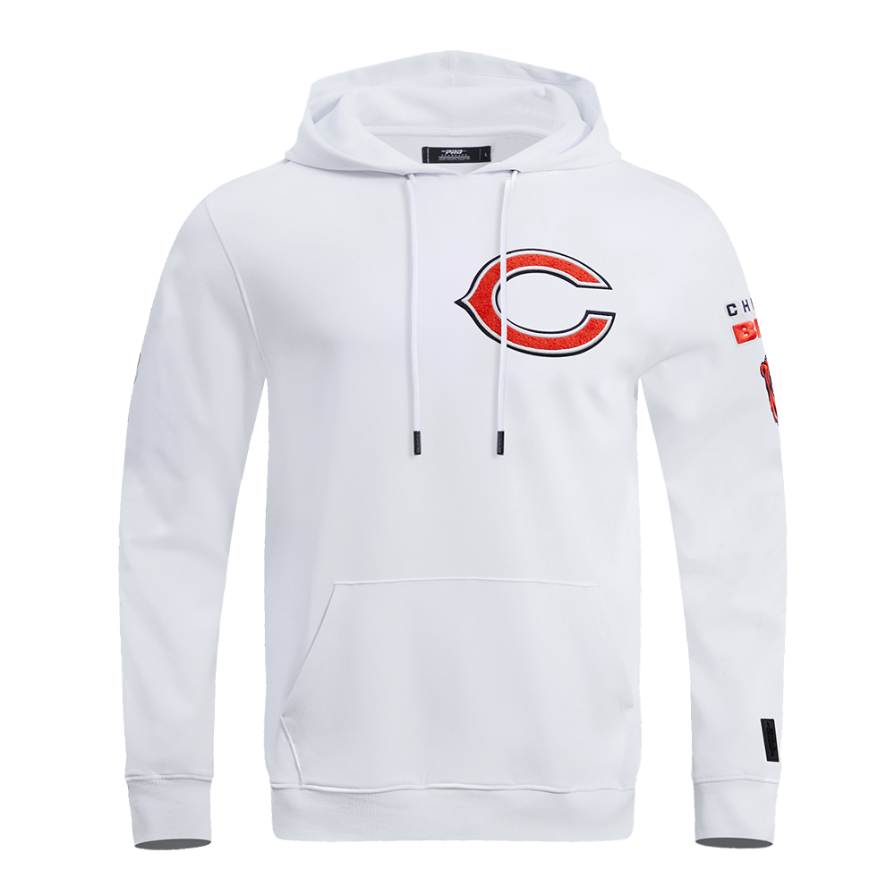 white chicago bears hoodie
