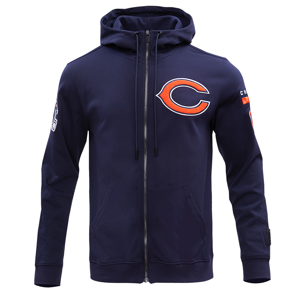 Chicago bears sales zip up sweatshirt