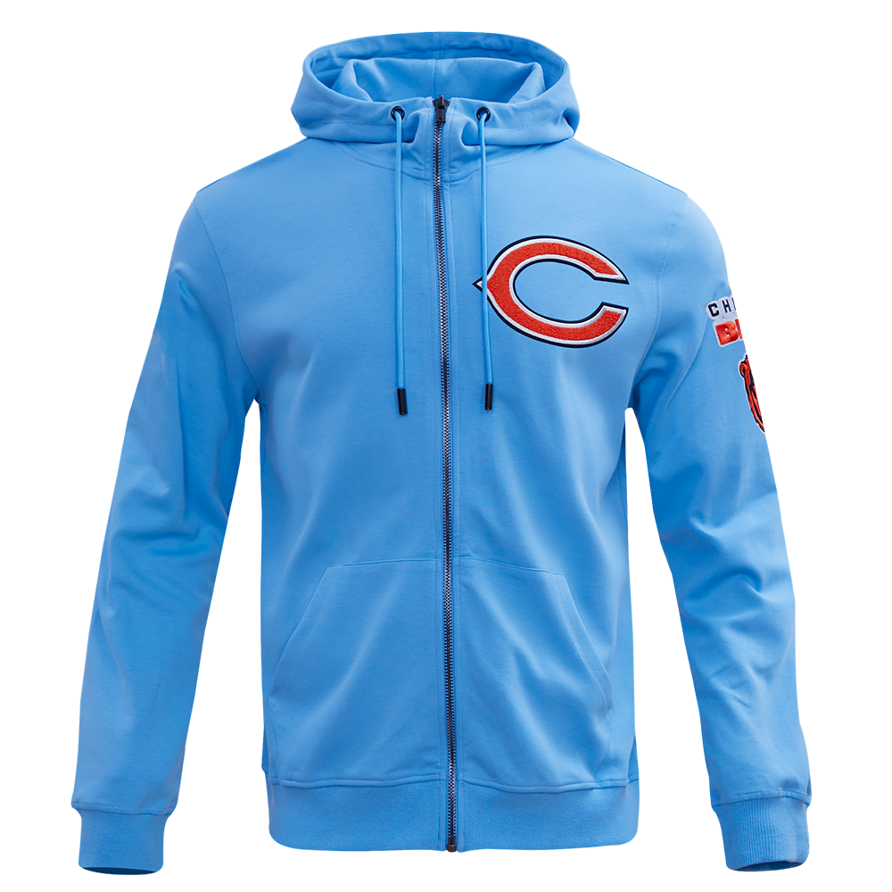 NFL CHICAGO BEARS CLASSIC CHENILLE FULL ZIP HOODIE